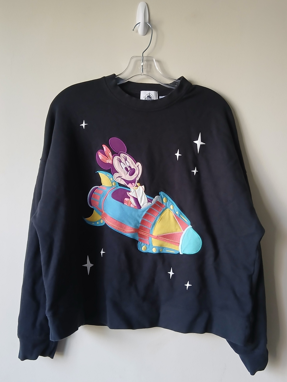 Disneyworld Resort Minnie Mouse Embroidered Pullover Crewneck